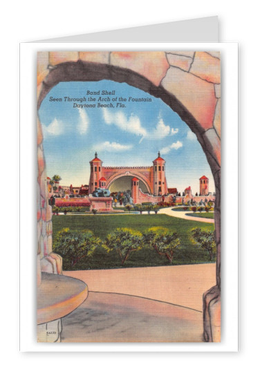 Daytona Beach, Florida, Band Shell through Arch of the Fountain