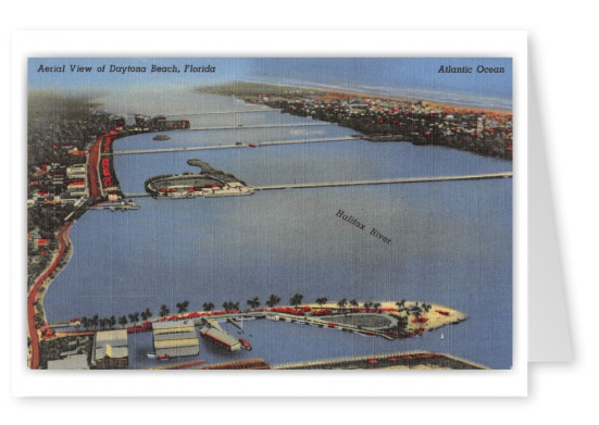 Daytona Beach Florida Halifax River Aerial View