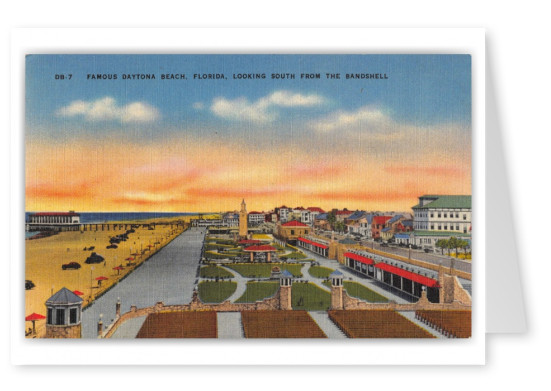 Daytona Beach, Florida, looking south from the Bandshell