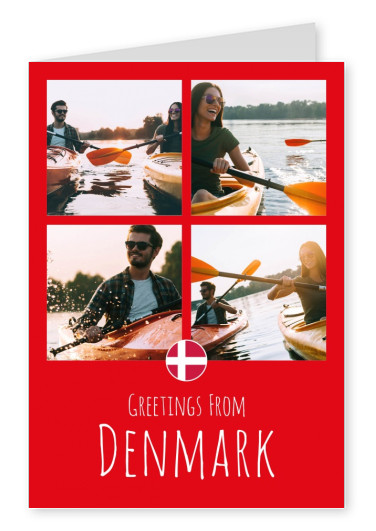 Postkarte Greetings from Denmark