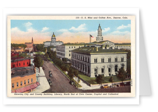 Denver, Colorado, U.S. Mint and Colfax Avenue