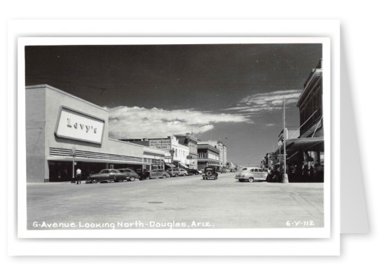 Douglas Ariziona G Avenue Looking North Levys Store