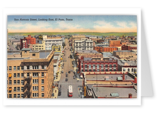 El Paso, Texas, San Antonio Street looking East