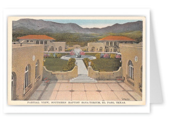 El Paso Texas Southern Baptist Sanatorium Partial View