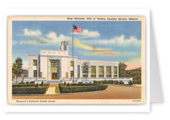 Excelsior Springs, Missouri, West Entrance, Hall of Waters