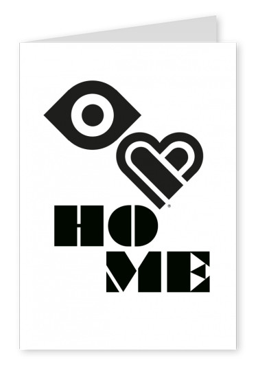 Eye-love home schwarz und weiß