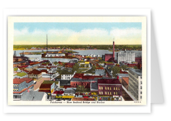 Fairhaven Massachusetts New Bedford Bridge and Harbor