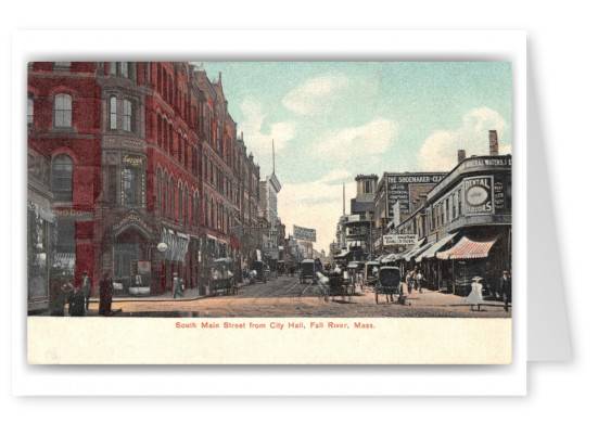 Fall River Massachusetts South Main Street from City Hall