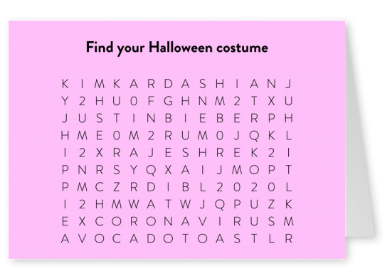 Find your Halloween costume