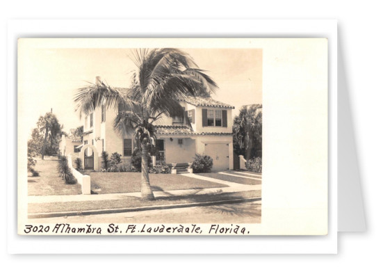 Fort Lauderdale Florida Alhambra St Residence