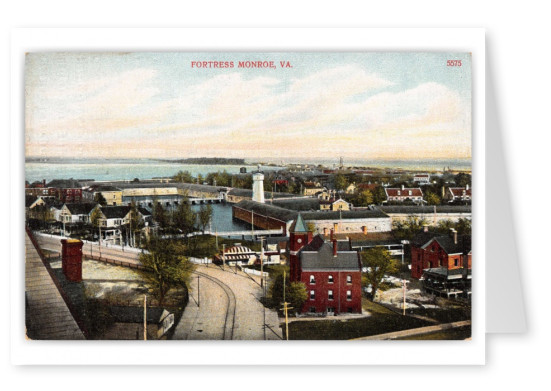 Fort Monroe, Virginia, birds-eye view