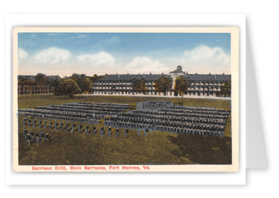 Fort Monroe, Virginia, Garrison Drill, Main Barracks