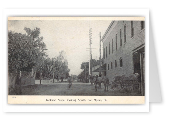 Fort Myers Florida Jackson Street Looking South