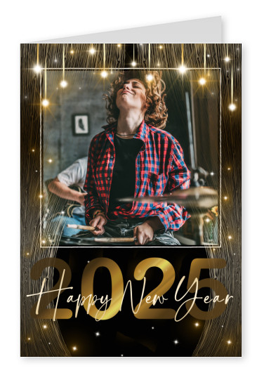 Postkarte Happy New Year 2025 