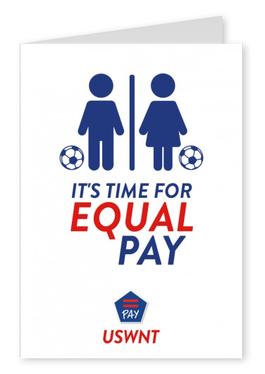 Equal Pay Postkarte design