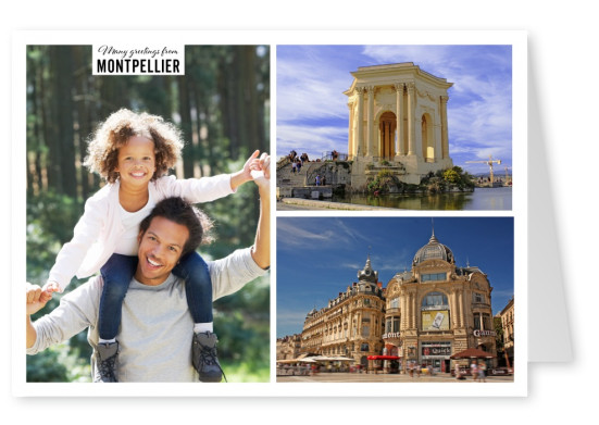 Montpellier Collage mit zwei Fotos