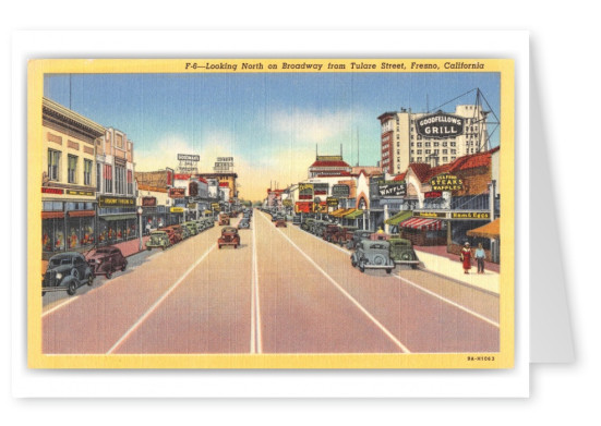 Fresno, California, Looking North on broadway