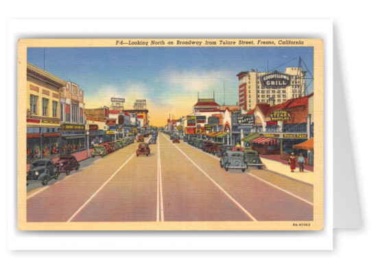 Fresno, California, looking north on Broadway