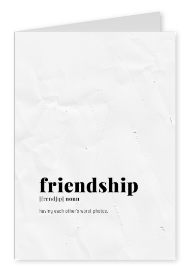 Postkarte friendship
