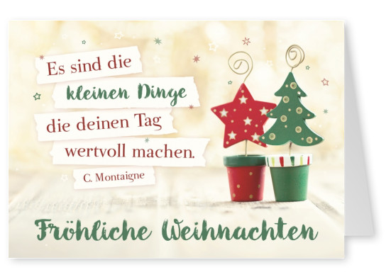 SegensArt Postkarte Fröhliche Weihnachten