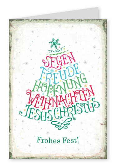 Postkarte SegensArt Frohes Fest