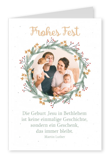 SegensArt Postkarte frohes Fest