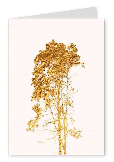 Kubistika andere Baum in gold