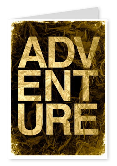 Kubistika goldene Schrift adventure
