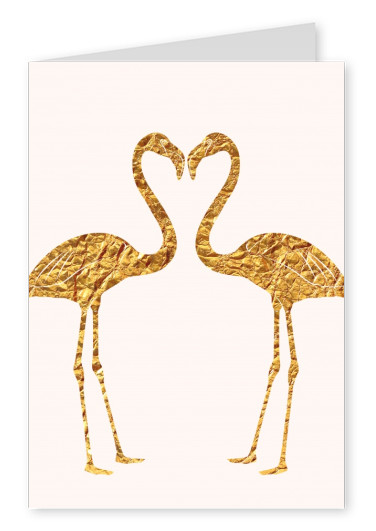 Kubistika Küssende Flamingos