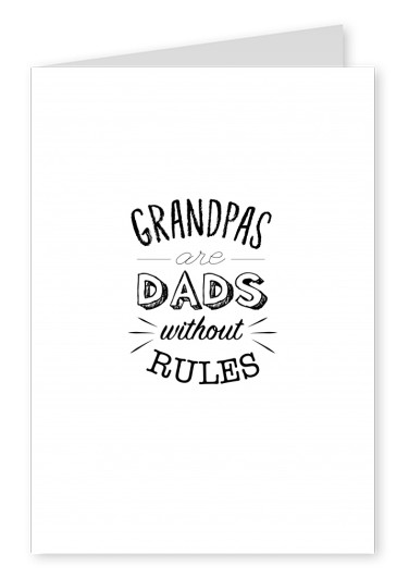 White Card with typography