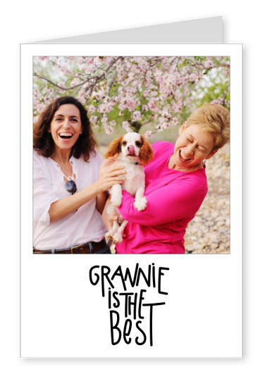 personalisierbare Karte Grannie is the best