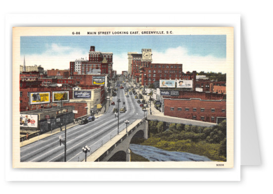 Greenville, South Carolina, Main Street looking East