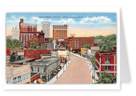 Greenville, South Carolina, Main Street looking north