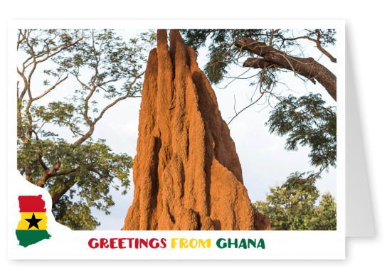 Karte mit Ghana Motiv