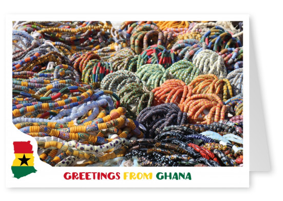 Karte mit Ghana Motiv
