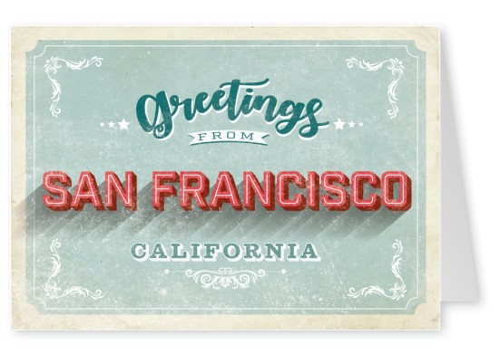 Vintage Postkarte San Francisco