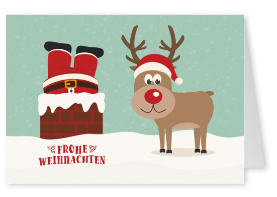 weihnachtskarte  frohe weihnachten 🎅🎄🎁  echte postkarten