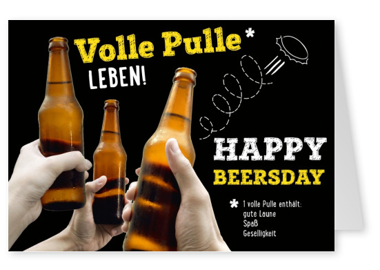 Postkarte Gutsch Verlag - Happy Beersday!