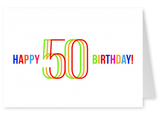 Geburtstagskarte zum 50.