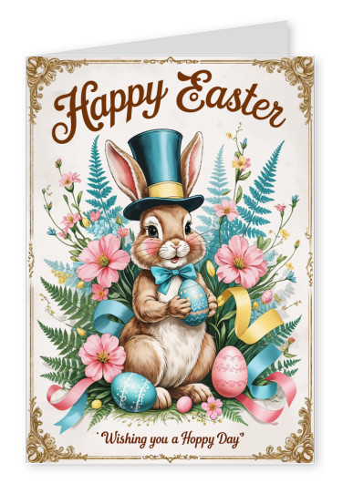 Happy Easter - Wishing you a hoppy day