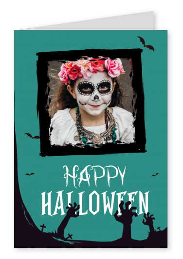 Postkarte Happy Halloween