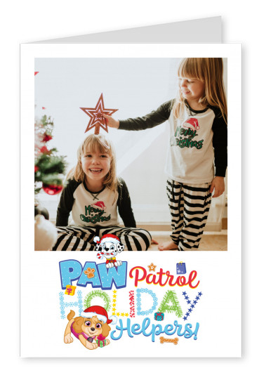 PAW Patrol Postkarte Holiday Helpers