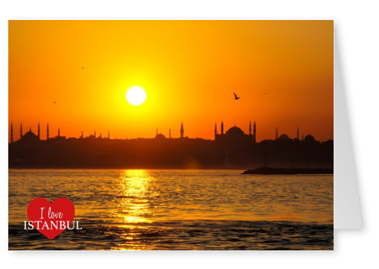Istanbul bei sonnenuntergang