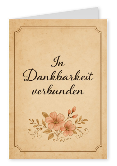 IN DANKBARKEIT VERBUNDEN