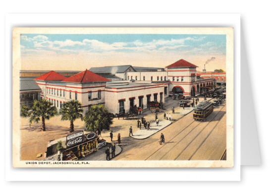 Jacksonville Florida Union Depot California Fruit Stand Coke Sign