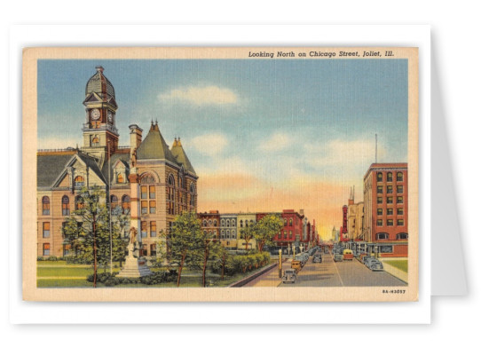 Joliet, Illinois, looking north on Chicago Street