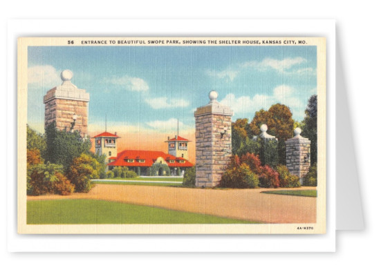 Kansas City, Missouri, entrance to Swope Park