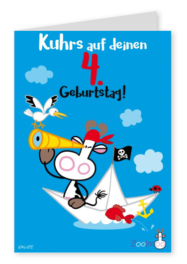 Kuhrs auf deinen 4 Geburtstag! - The CoolMOo