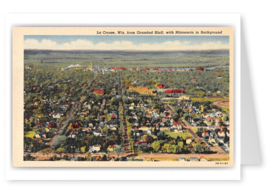 La Crosse Wisconsin Aerial View from Grandad Bluff