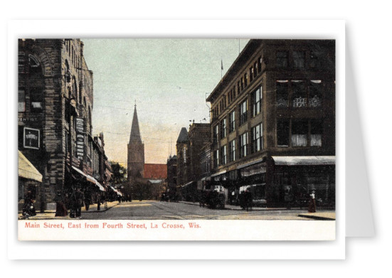 La Crosse Wisconsin Main Street East from Fourth Street